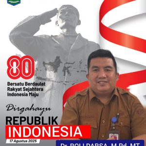 KABID PEMBINAAN PENDIDIKAN DASAR  DINAS PENDIDIKAN KOTA SUNGAI PENUH MENGUCAPKAN SELAMAT HUT RI KE-80