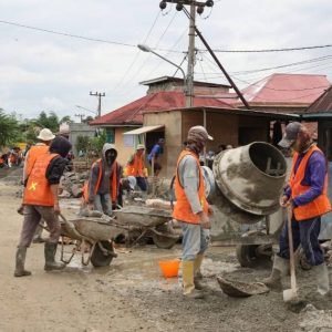 Pengerjaan Jalan INPRES Tanjung Mudo Dimulai