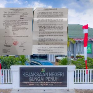 Diduga Korupsi DD, Kades Pelayang Raya Kembali Didemo di Kejari Sungai Penuh