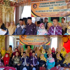 Pengukuhan Pengurus IKAPSO dan Bundo Kandung Sungai Penuh-Kerinci, Wawako: Apresiasi Semangat Kebersamaan 