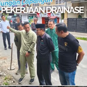TR dan Wakil Ketua DPRD Kota Sungai Penuh Hardizal, Sidak ke Proyek Drainase dan Trotoar
