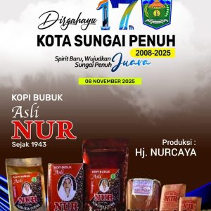 Keluarga Besar Kopi Nur, Mengucapkan Dirgahayu Kota Sungai Penuh Ke-17