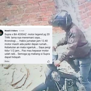 Nekat!! Curanmor di Kota Sungai Penuh Beraksi di Siang Bolong