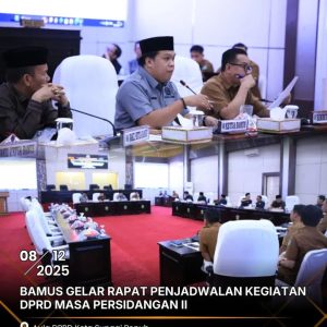 Badan Musyawarah Gelar Rapat Penjadwalan Kegiatan DPRD Masa Persidangan II