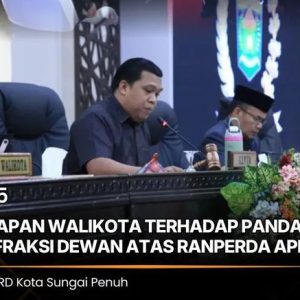 Penyampaian Tanggapan Walikota terhadap Pandangan Umum Fraksi-Fraksi Dewan atas Ranperda APBD 2026