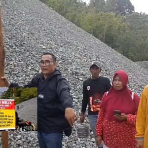 Meski Dihadang, Eksekusi Lahan Galian C Sungai Tuak Kerinci Tetap Berjalan