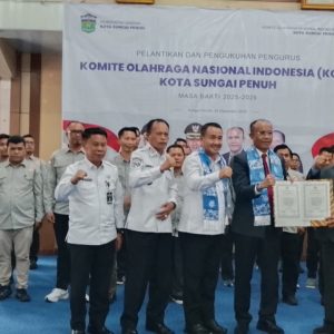 Sah..!! Pengurus KONI Kota Sungai Penuh Resmi Dilantik