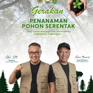 Pimpin Penanaman Pohon Serentak, Alfin: Langkah untuk Mencegah Banjir