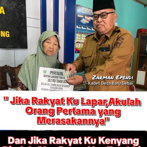 Kades Baru Debai Salurkan BLT Kepada 27 Warga Kurang Mampu