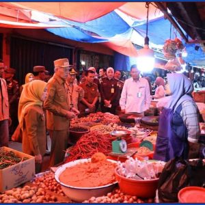 Wawako Pimpin Sidak Pasar Tanjung Bajure, Cek Harga Pangan Jelang Idul Fitri 2026