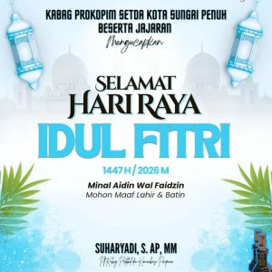 Prokopim Kota Sungai Penuh Ucapkan Selamat Hari Raya Idul Fitri