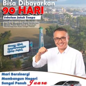 Pemkot Sungai Penuh Mengajak Masyarakat Membayar Pajak Kendaraan Lebih Awal