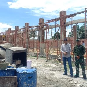 Tinjau Progres Pembangunan Gerai Koperasi Desa Merah Putih Koto Baru. Wawako Kita Berharap Selesai Tepat Waktu