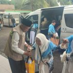 Azhar Hamzah Sambut Kedatangan CJH Kota Sungai Penuh di Asrama Haji Jambi