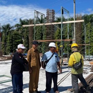 Progres Pembangunan Pasar Beringin Kota Sungai Penuh Mencapai 45 persen