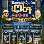 MTQ ke-III Tingkat Desa Aur Duri 2026 Digelar. Ini Jadwalnya