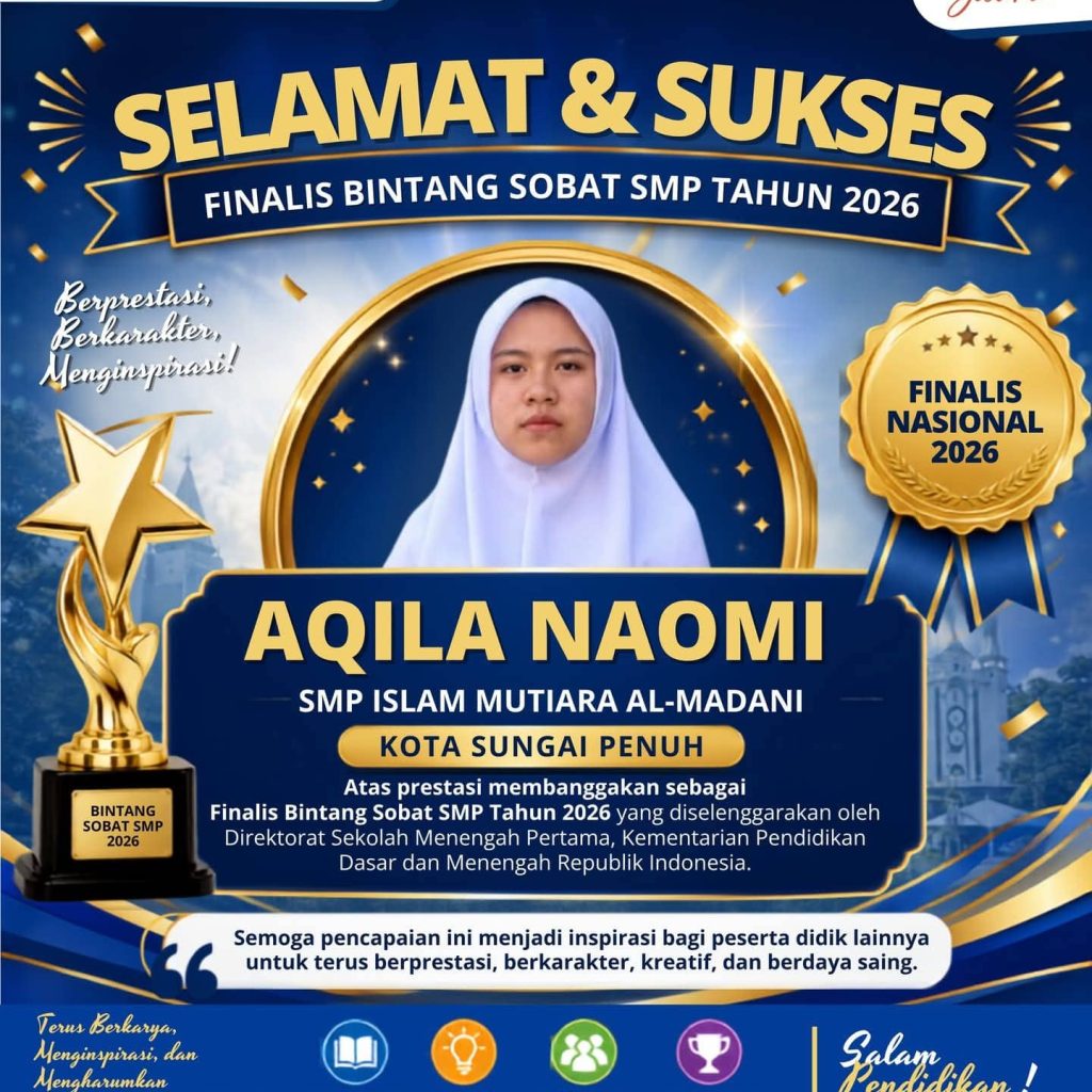 Aqila Naomi, Finalis Bintang Sobat SMP 2026 Asal Kota Sungai Penuh