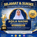 Aqila Naomi, Finalis Bintang Sobat SMP 2026 Asal Kota Sungai Penuh