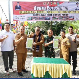 Jembatan Perintis Garuda di Mekar Jaya Diresmikan