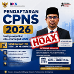 Seleksi CPNS di Medsos ‘HOAX’, Masyarakat Dihimbau untuk Waspada