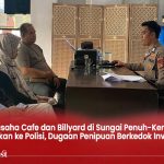 Terkait Dugaan Penipuan, Pemilik Cafe dan Biliar di Sungai Penuh Dilapor ke Polisi
