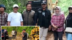 Memastikan Selesai Tepat Waktu, Maya Dampingi Murison Meninjau Pekerjaan Jalan Selampaung-Masgo
