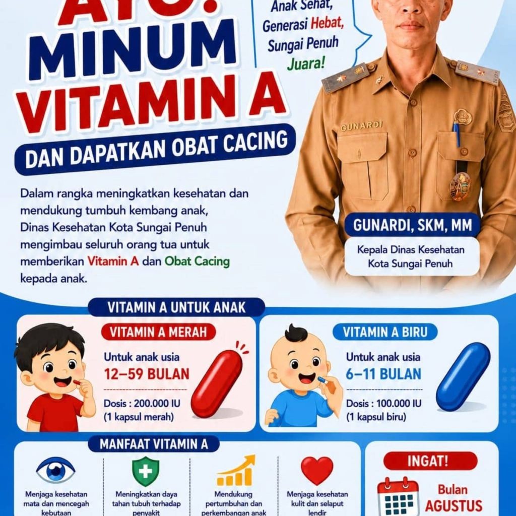 Keluarga Peduli, Balita Sehat; Pentingnya Vitamin A & Obat Cacing Bagi Balita