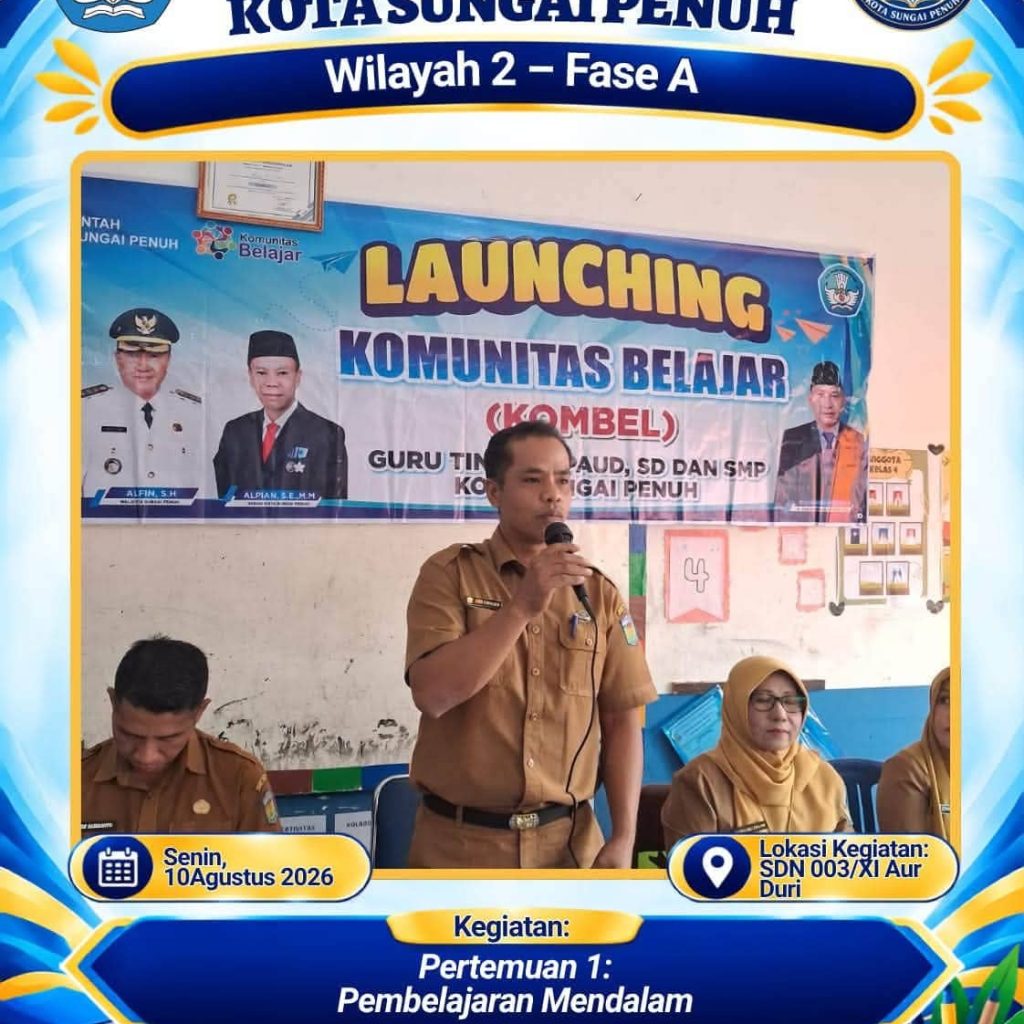 KKG SD Wilayah 2 Kota Sungai Penuh Resmi Dibuka