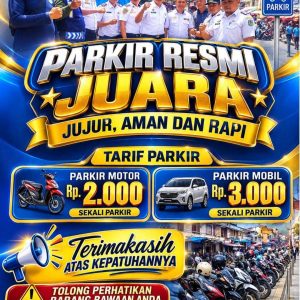 Ini Tarif Terbaru Retribusi Parkir Kota Sungai Penuh Roda Dua Rp 2000 dan Mobil Rp 3000