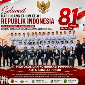 Prokopim Kota Sungai Penuh: Selamat HUT Ke-81 Republik Indonesia