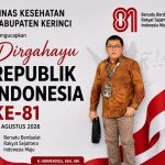 Dinas Kesehatan Kabupaten Kerinci Sampaikan Ucapan HUT Ke-81 Kemerdekaan RI