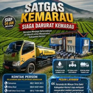 Plt Dirut PDAM Tirta Sakti Maya Novefri Luncurkan Satgas Kemarau