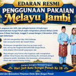 Sambut HUT Ke-18 Kota Sungai Penuh, Pemkot Menghimbau ASN Memakai Baju Adat Melayu